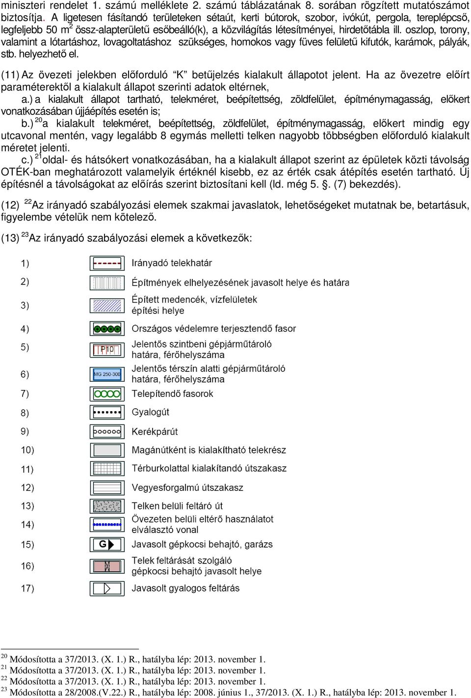 oszlop, torony, valamint a lótartáshoz, lovagoltatáshoz szükséges, homokos vagy füves felületű kifutók, karámok, pályák, stb. helyezhető el.