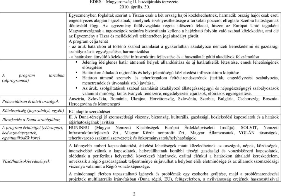 érvényesíthetősége a torkolati pozíciót elfoglaló Szerbia hatóságainak döntésétől függ.