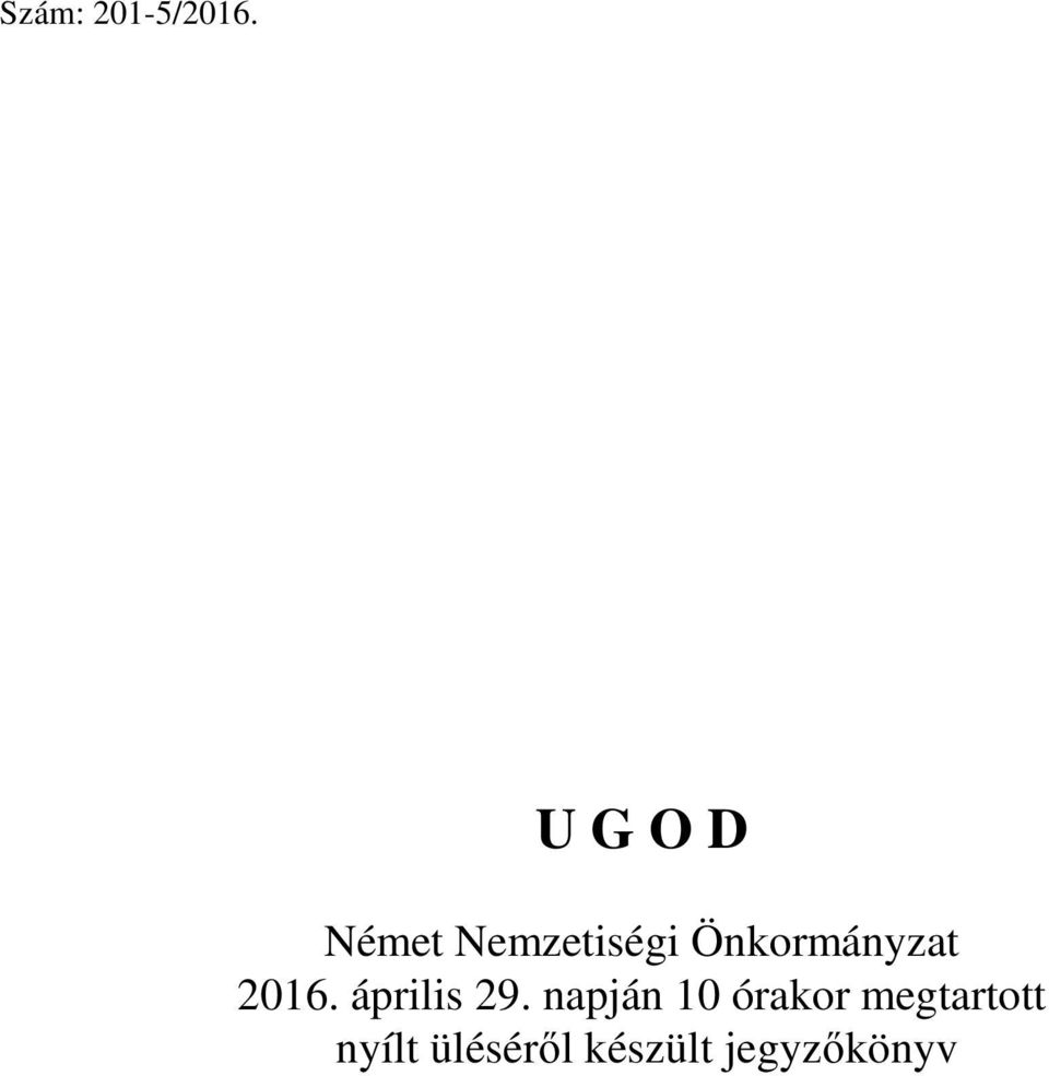 Önkormányzat 2016. április 29.