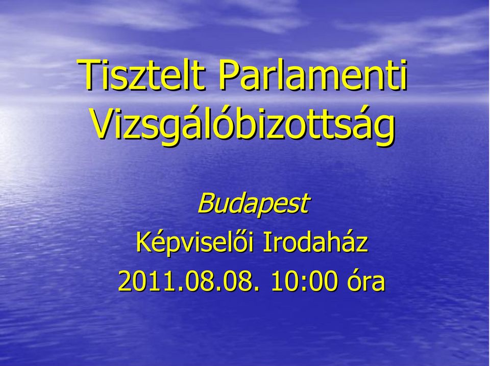 Budapest Képviselői i