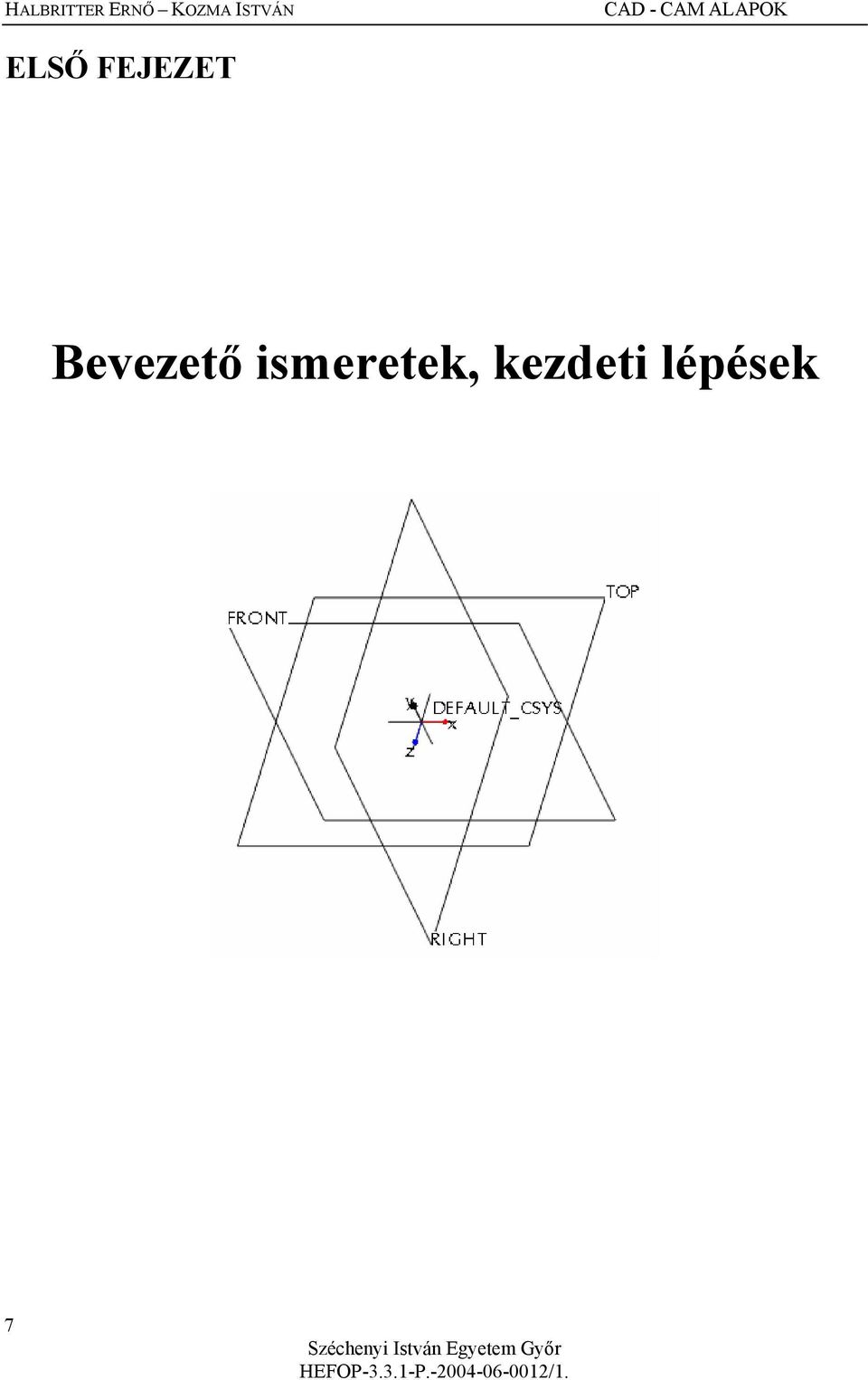 ELSŐ FEJEZET Bevezető