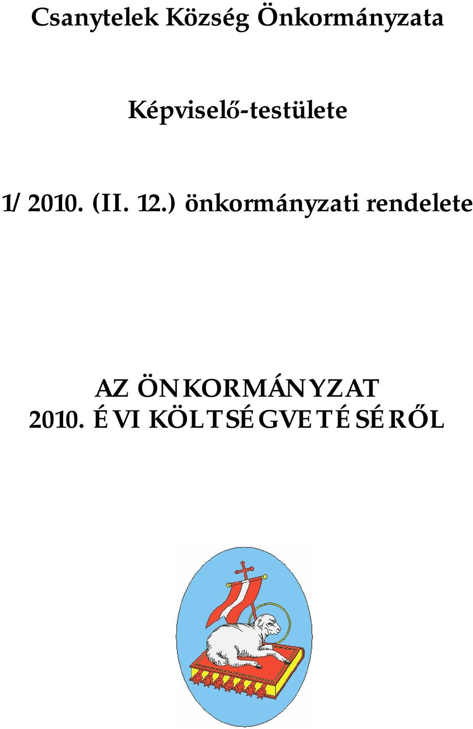 12.) önkormányzati rendelete AZ