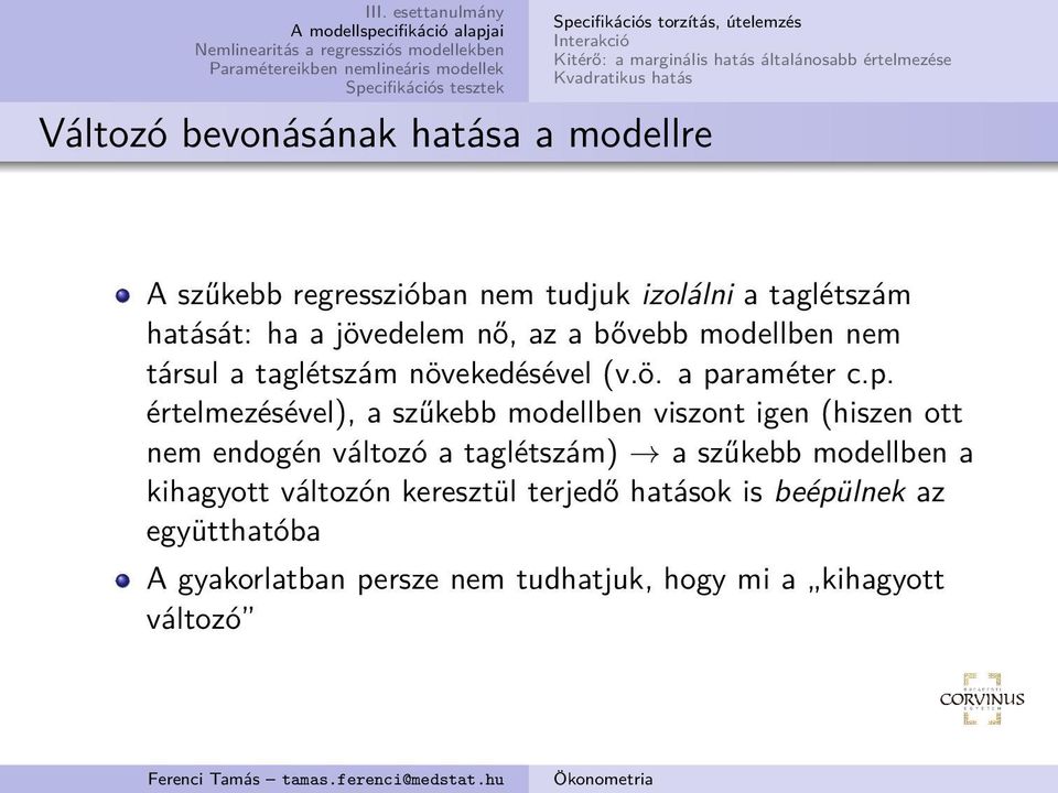 taglétszám növekedésével (v.ö. a pa