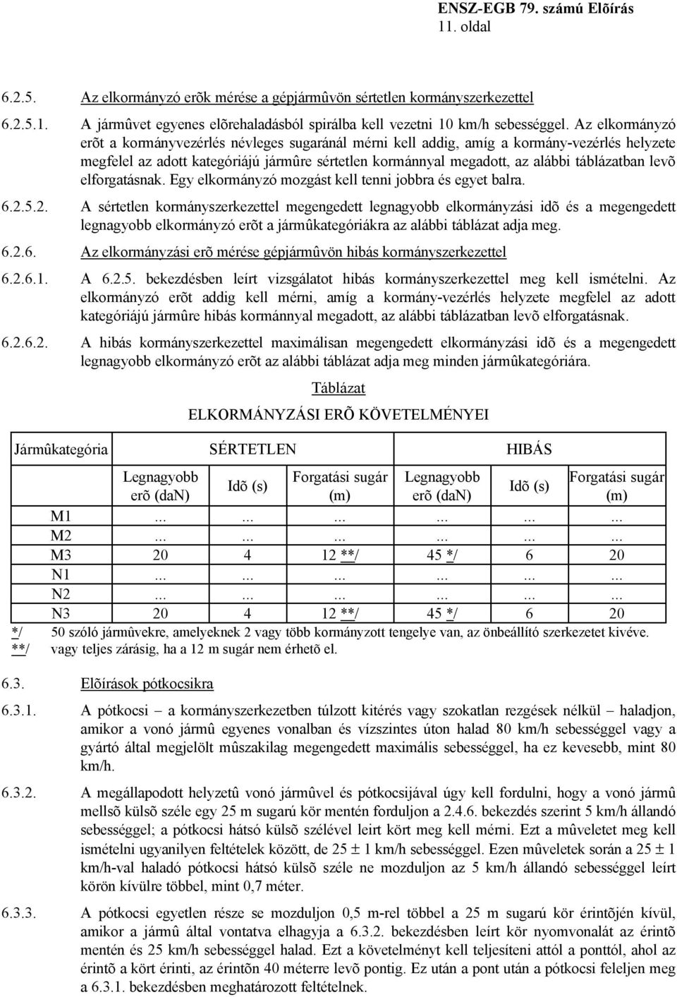 levõ elforgatásnak. Egy elkormányzó mozgást kell tenni jobbra és egyet balra. 6.2.