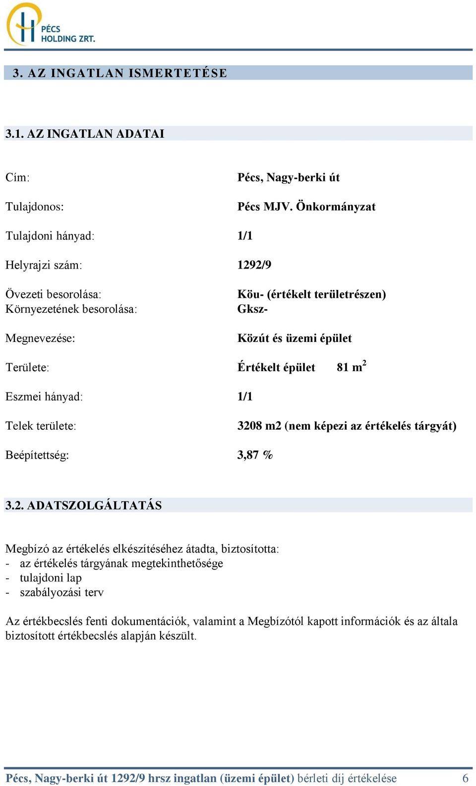 épület 81 m 2 