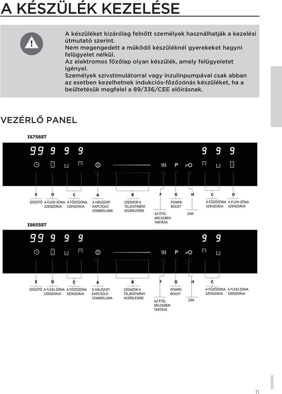 Az elektromos főzőlap olyan készülék, amely felügyeletet igényel.