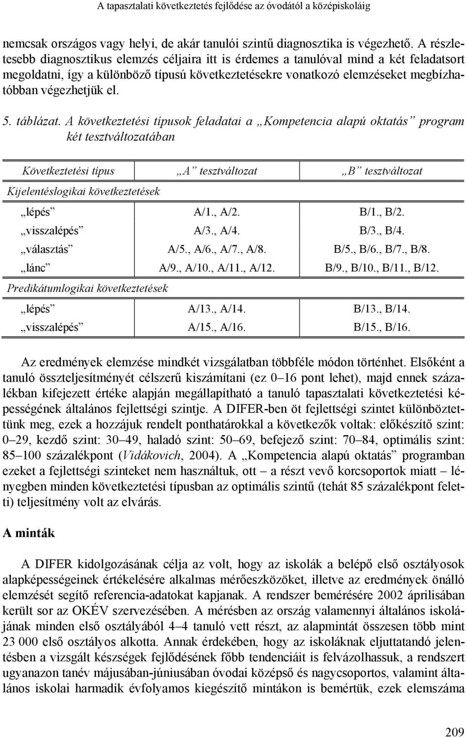 el. 5. táblázat.