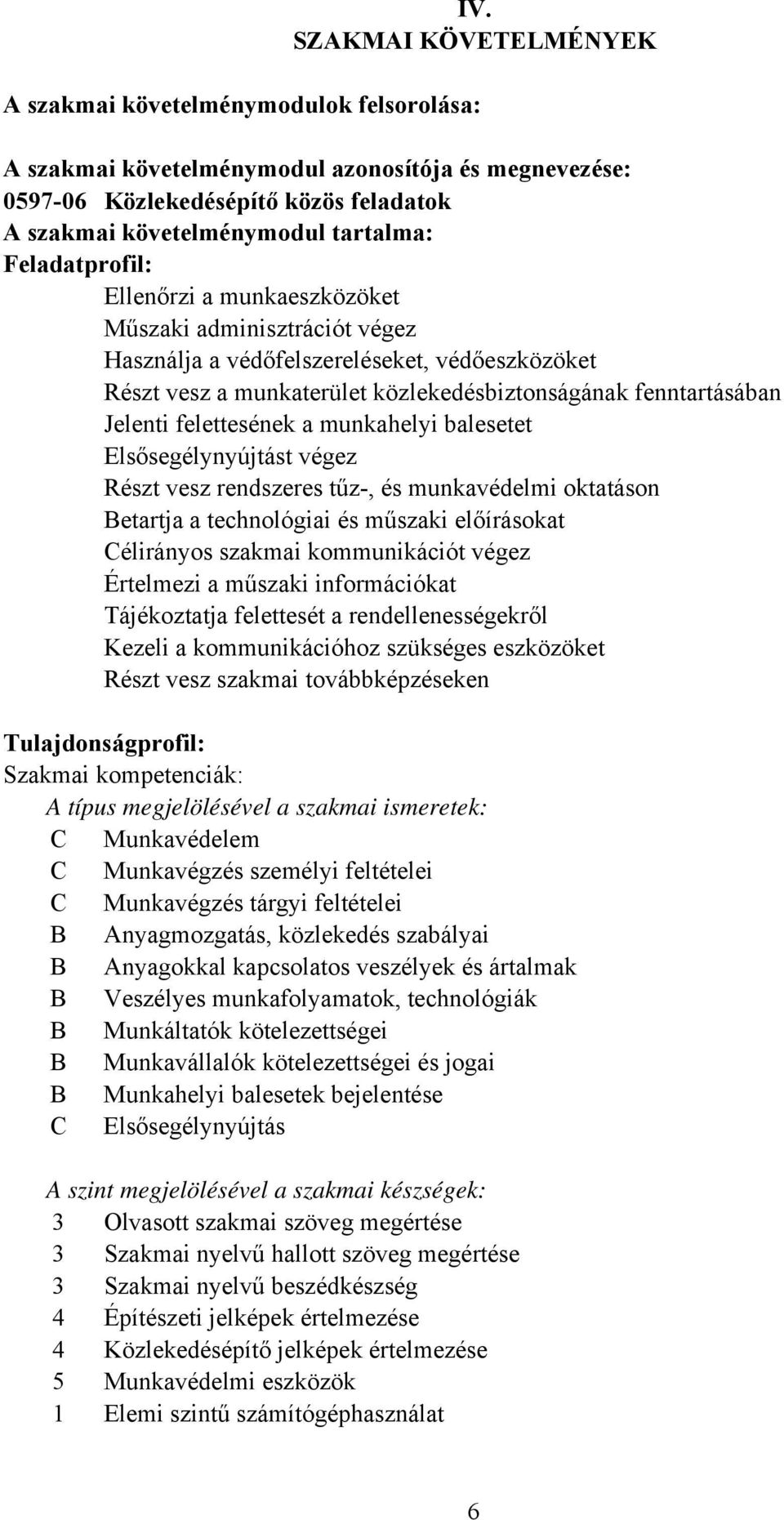 felettesének a munkahelyi balesetet Elsősegélynyújtást végez Részt vesz rendszeres tűz, és munkavédelmi oktatáson Betartja a technológiai és műszaki előírásokat élirányos szakmai kommunikációt végez