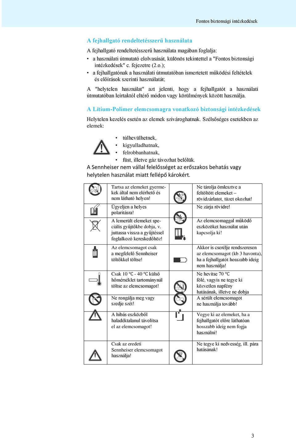 sági intézkedések" c. fejezetre (2.o.