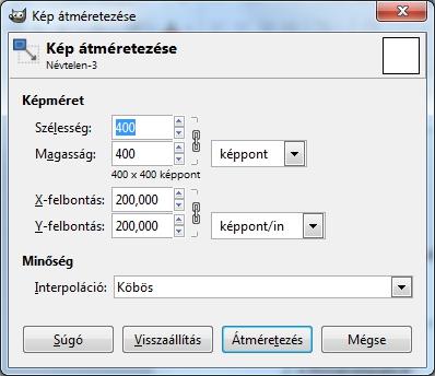 A GIMP képszerkesztő használata Képátméretezés, színkonvertálás, forgatás A http://www.gimp.