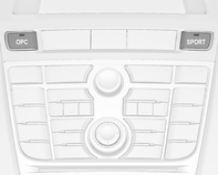 194 Vezetés és üzemeltetés A OPC Flex Ride rendszer lehetővé teszi a vezető számára, hogy válasszon háromféle vezetési üzemmód közül: OPC üzemmód: nyomja meg a OPC gombot, a LED világít.