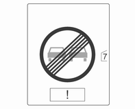 224 Vezetés és üzemeltetés A következő jelzőtáblákat észleli a rendszer: Korlátozó és előzést tiltó táblák sebességkorlátozás előzni tilos sebességkorlátozás vége előzni tilos vége Útjelző táblák Az