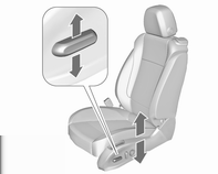 Ülések, biztonsági rendszerek 49 Üléslehajtás elektromosan állítható üléseken Emelje meg a kioldókart, és hajtsa előre a háttámlát. Az ülés automatikusan ütközésig előre csúszik.
