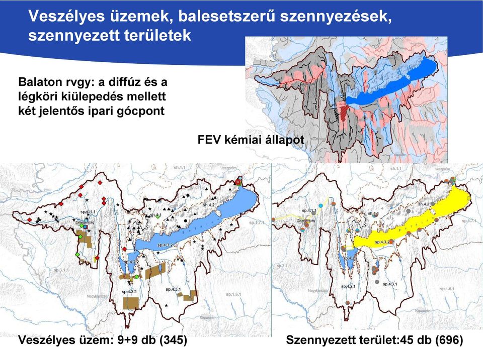 mellett két jelentős ipari gócpont FEV kémiai állapot