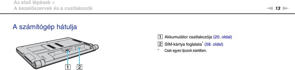 Akkumulátor csatlakozója (20.