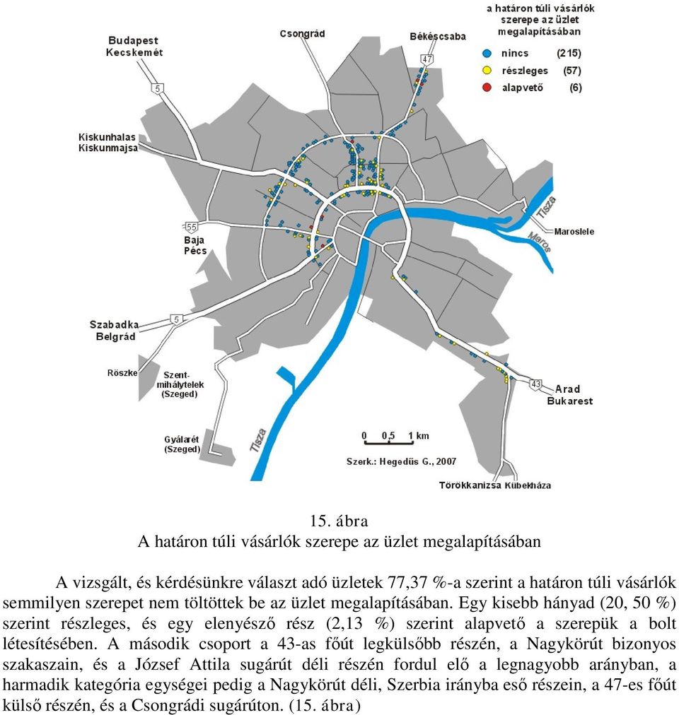 Egy kisebb hányad (20, 50 %) szerint részleges, és egy elenyésző rész (2,13 %) szerint alapvető a szerepük a bolt létesítésében.