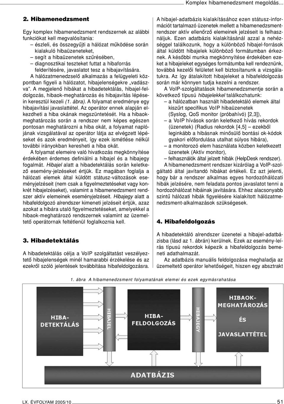 szûrésében, diagnosztikai teszteket futtat a hibaforrás felderítésére, javaslatot tesz a hibajavítására.