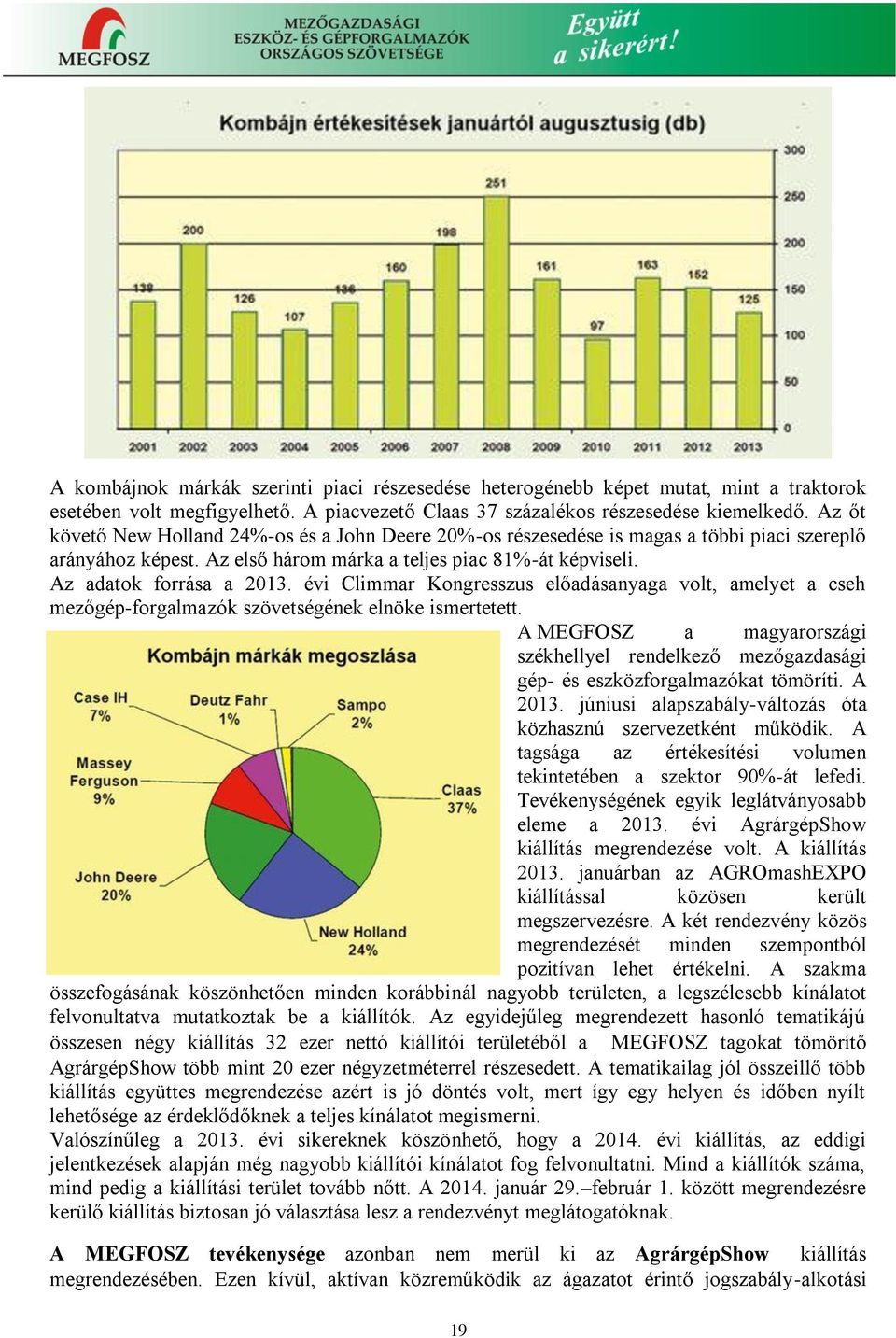 évi Climmar Kongresszus előadásanyaga volt, amelyet a cseh mezőgép-forgalmazók szövetségének elnöke ismertetett.