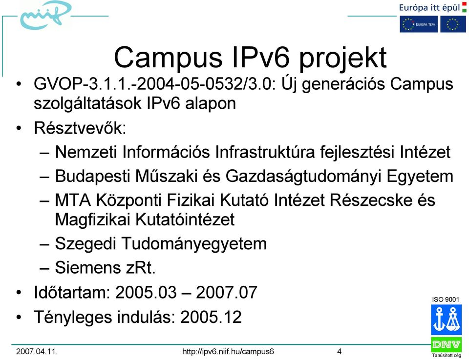 fejlesztési Intézet Budapesti Műszaki és Gazdaságtudományi Egyetem MTA Központi Fizikai Kutató Intézet