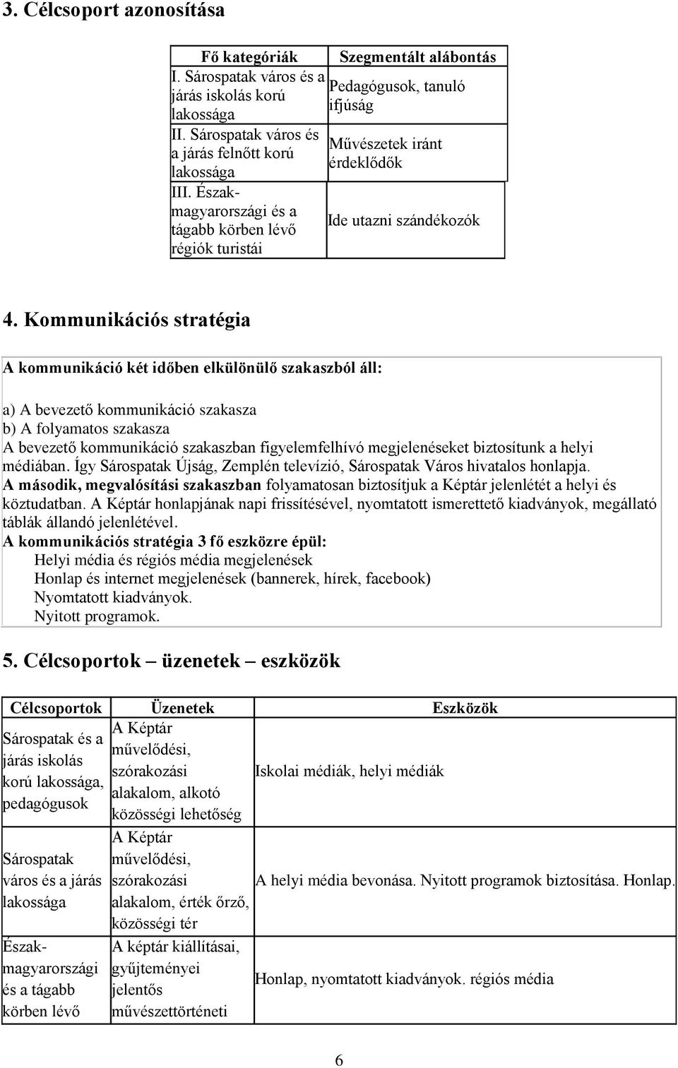 Kommunikációs stratégia A kommunikáció két időben elkülönülő szakaszból áll: a) A bevezető kommunikáció szakasza b) A folyamatos szakasza A bevezető kommunikáció szakaszban figyelemfelhívó