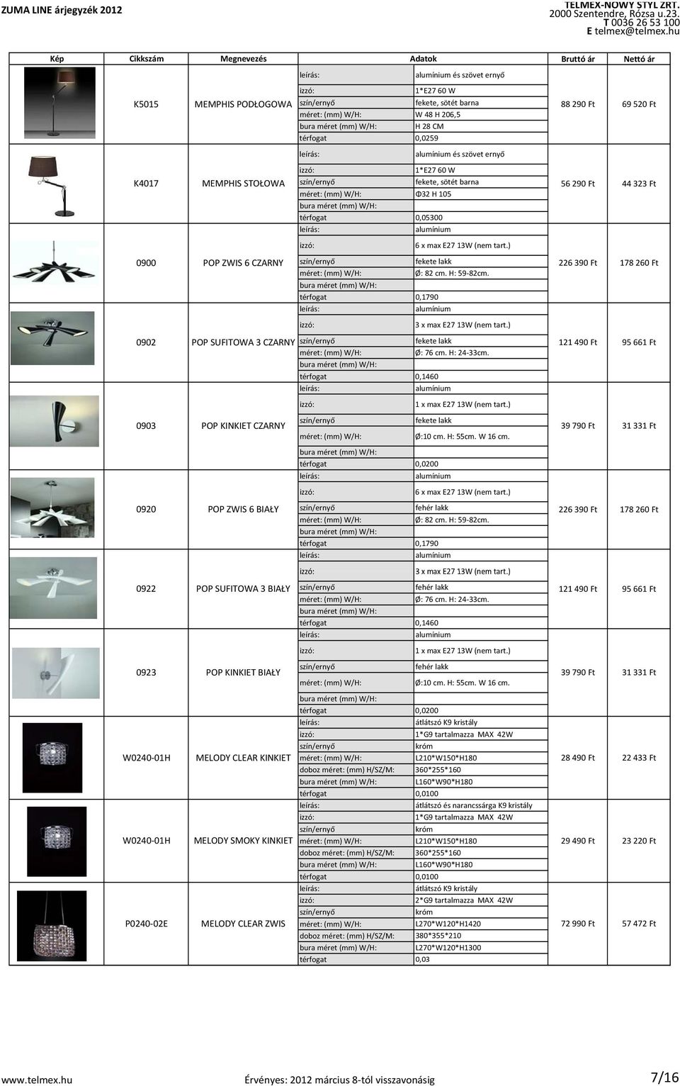 0,1790 alumínium 226 390 Ft 178 260 Ft 3 x max E27 13W (nem tart.) 0902 POP SUFITOWA 3 CZARNY fekete lakk Ø: 76 cm. H: 24 33cm. 0,1460 alumínium 121 490 Ft 95 661 Ft 1 x max E27 13W (nem tart.