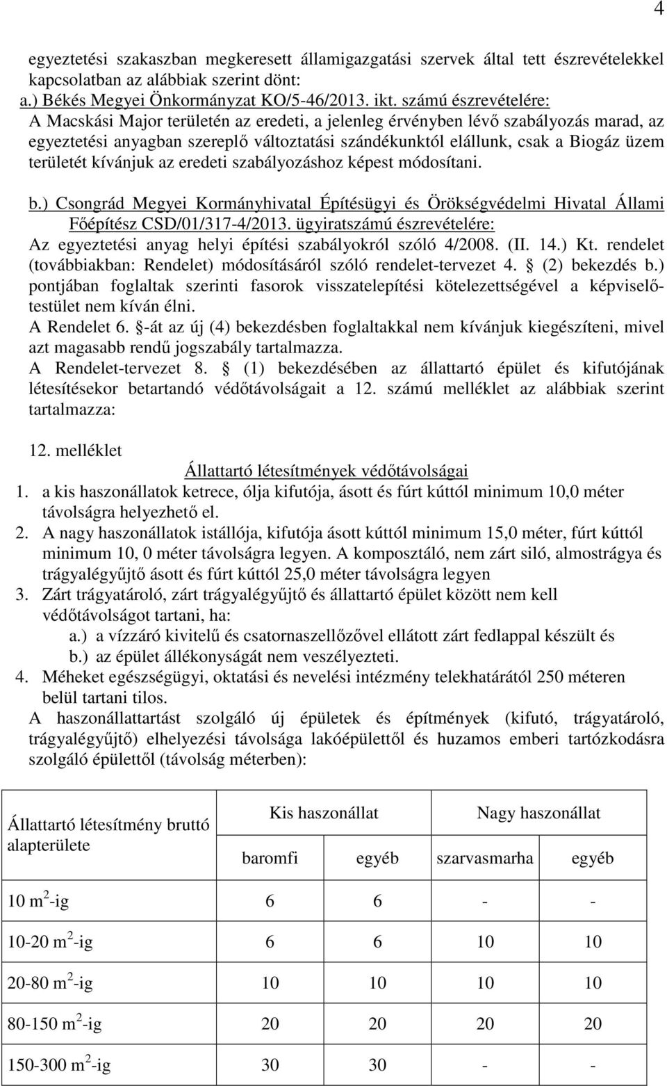 területét kívánjuk az eredeti szabályozáshoz képest módosítani. b.) Csongrád Megyei Kormányhivatal Építésügyi és Örökségvédelmi Hivatal Állami Főépítész CSD/01/317-4/2013.