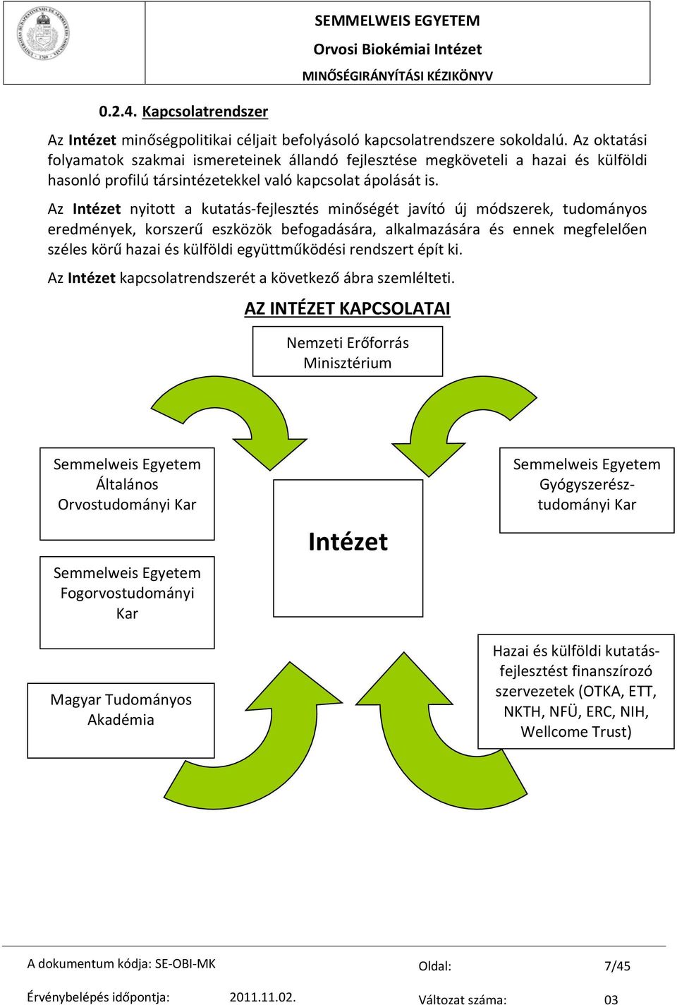 Az Intézet nyitott a kutatás fejlesztés minőségét javító új módszerek, tudományos eredmények, korszerű eszközök befogadására, alkalmazására és ennek megfelelően széles körű hazai és külföldi