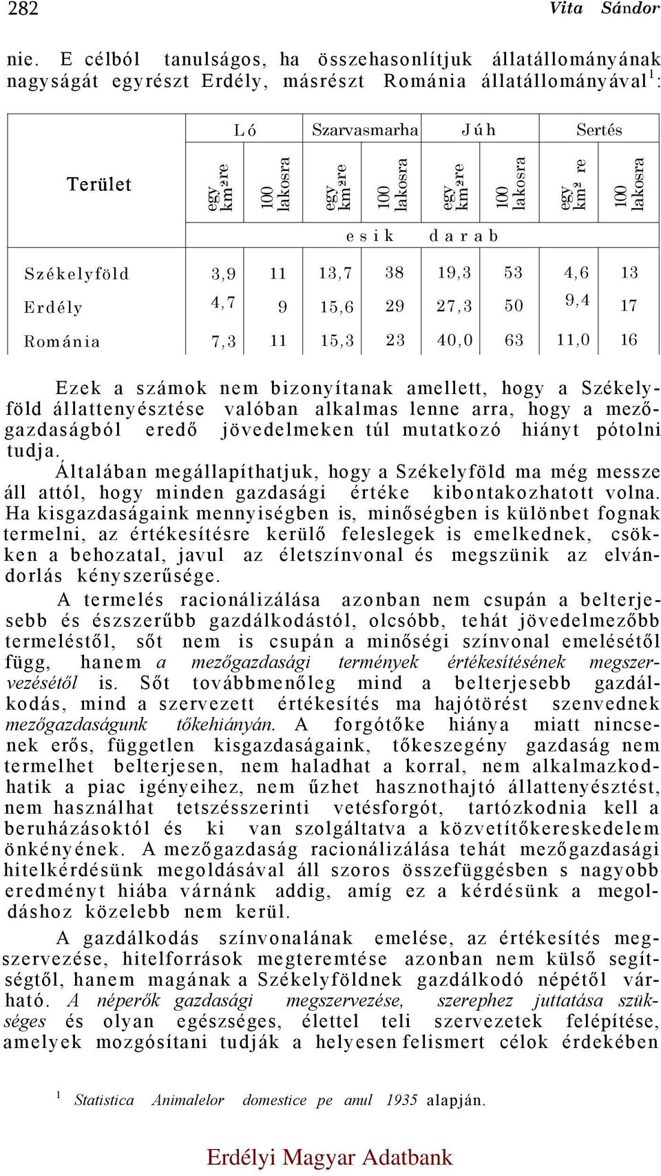 100 lakosra egy km 2 -re 100 lakosra egy km 2 - re 100 lakosra esik darab Székelyföld 3,9 11 13,7 38 19,3 53 4,6 13 Erdély 4,7 9 15,6 29 27,3 50 9,4 17 Románia 7,3 11 15,3 23 40,0 63 11,0 16 Ezek a