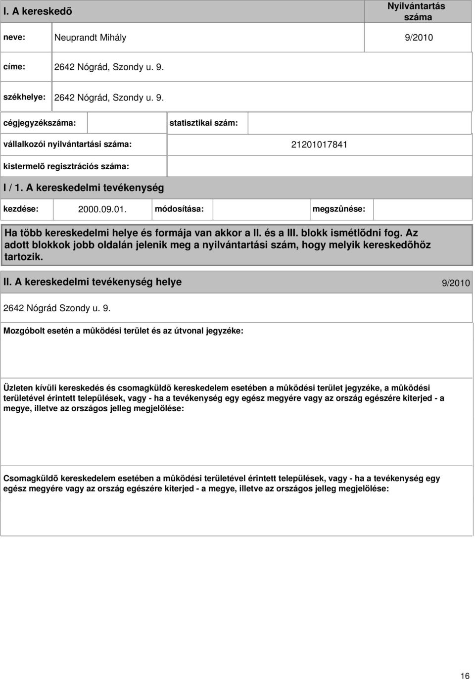 2010 2642 Nógrád Szondy u. 9.