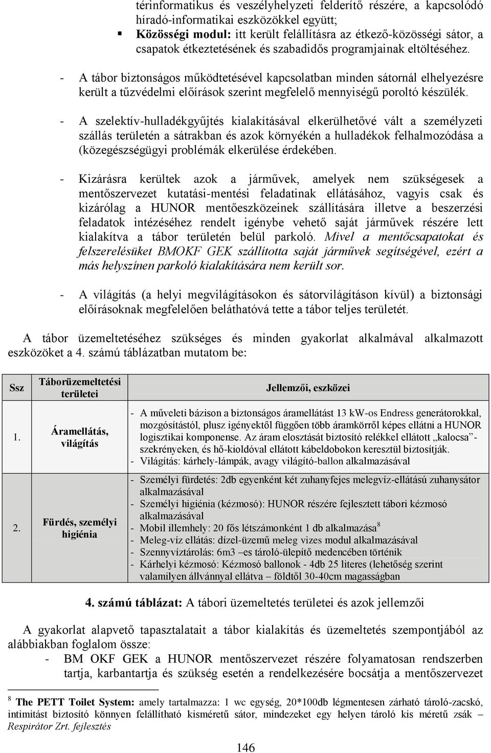 - A tábor biztonságos működtetésével kapcsolatban minden sátornál elhelyezésre került a tűzvédelmi előírások szerint megfelelő mennyiségű poroltó készülék.