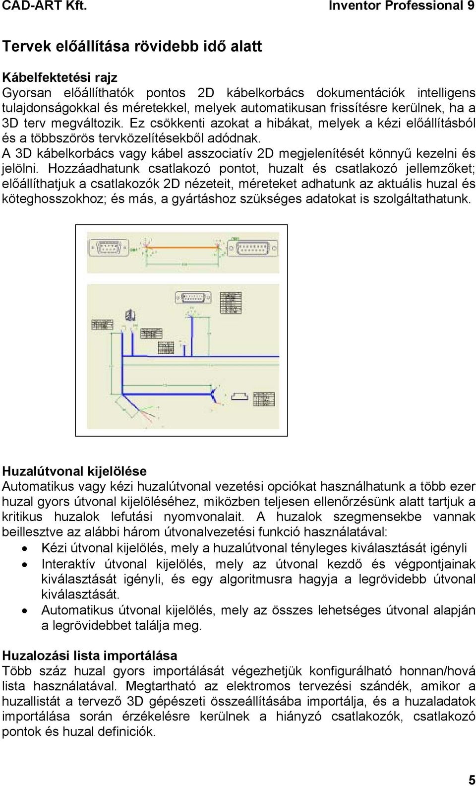 A 3D kábelkorbács vagy kábel asszociatív 2D megjelenítését könnyű kezelni és jelölni.