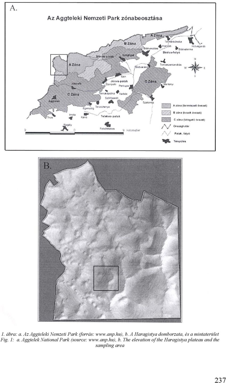 1: a. ggtelek National Park (source: www.anp.hu), b.