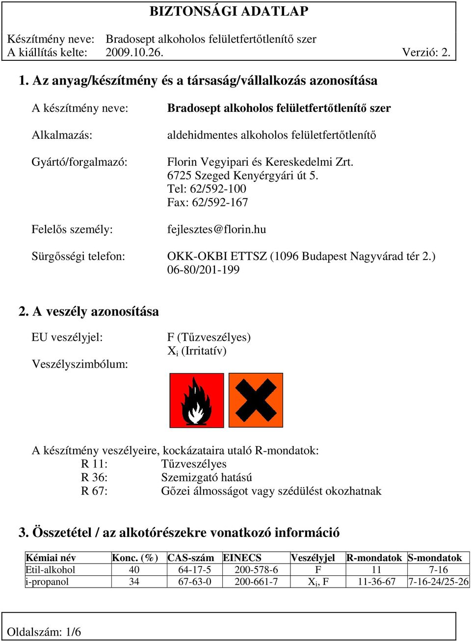 hu Sürgősségi telefon: OKK-OKBI ETTSZ (1096 Budapest Nagyvárad tér 2.) 06-80/201-199 2.