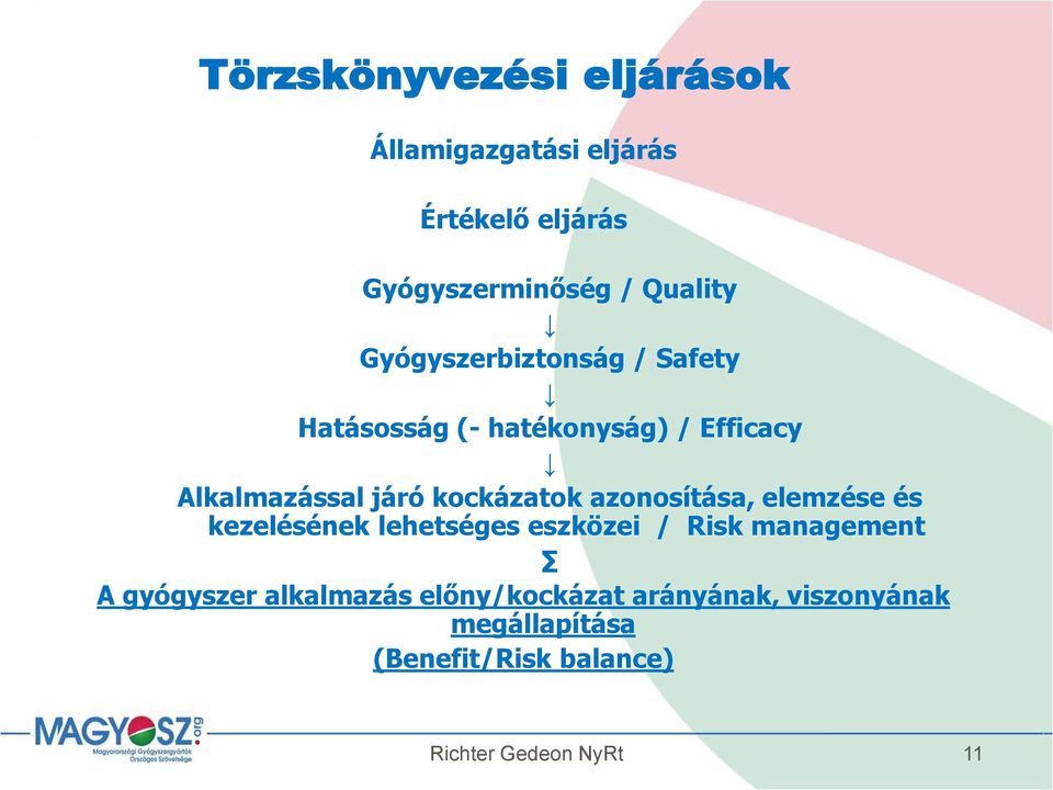 járó kockázatok azonosítása, elemzése és kezelésének lehetséges eszközei / Risk management