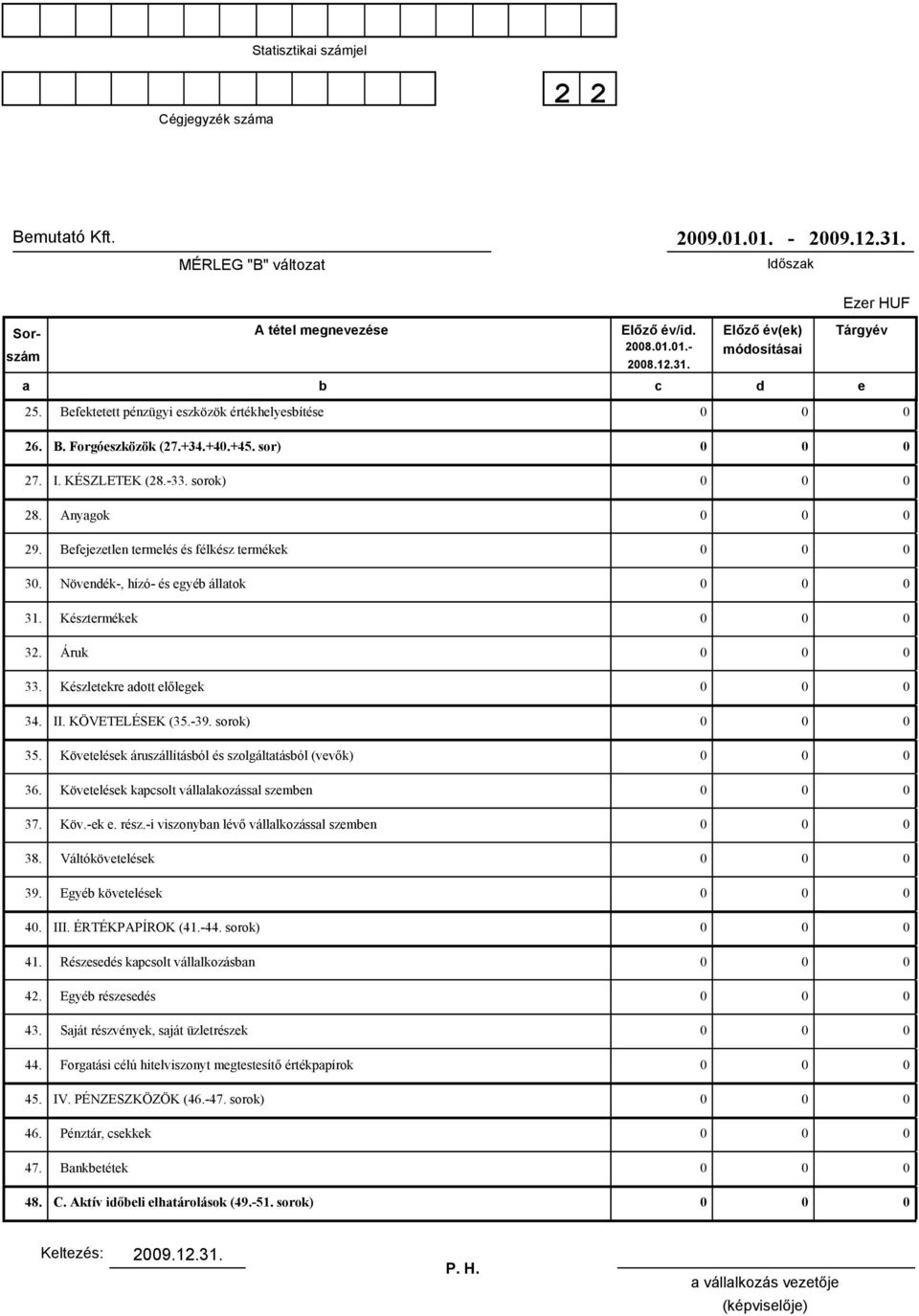 KÖVETELÉSEK (35.-39. sorok) 35. Kövtlésk áruszállításól és szolgálttásól (vvők) 36. Kövtlésk kpsolt válllkozássl szmn 37. Köv.-k. rész.-i viszonyn lévő válllkozássl szmn 38. Váltókövtlésk 39.