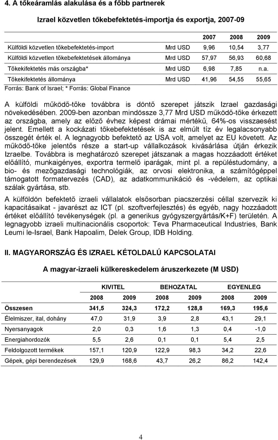 Mrd USD 57,97 56,93 60,68 Tőkekifektetés más országba*