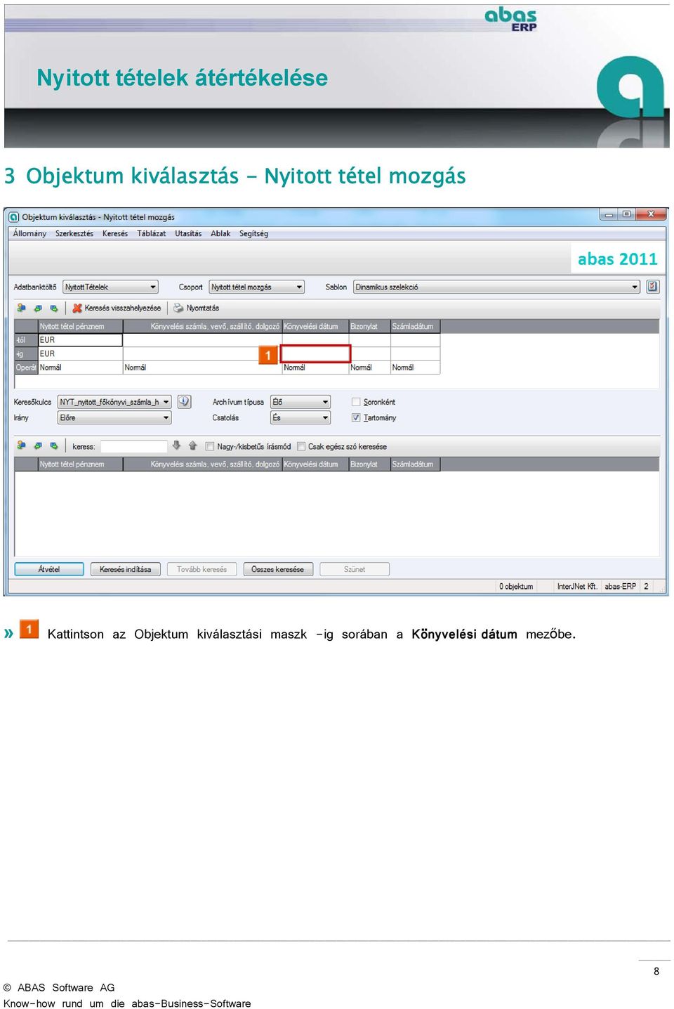 Objektum kiválasztási maszk -ig