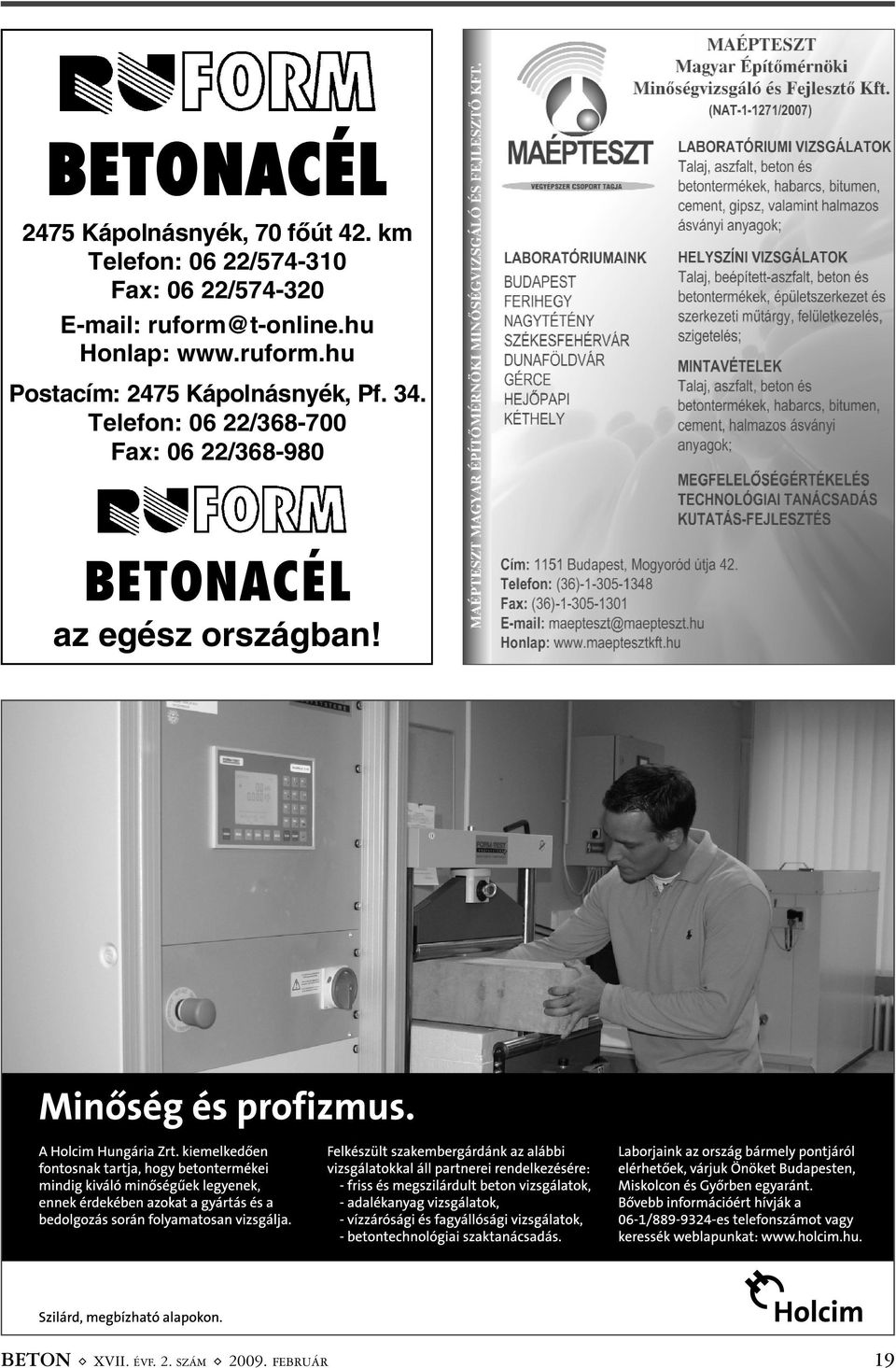 hu Honlap: www.ruform.hu Postacím: 2475 Kápolnásnyék, Pf. 34.