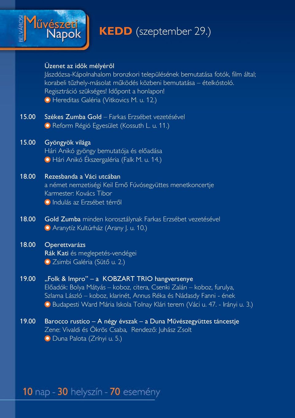 00 Gyöngyök világa Hári Anikó gyöngy bemutatója és elôadása Hári Anikó Ékszergaléria (Falk M. u. 14.) 18.