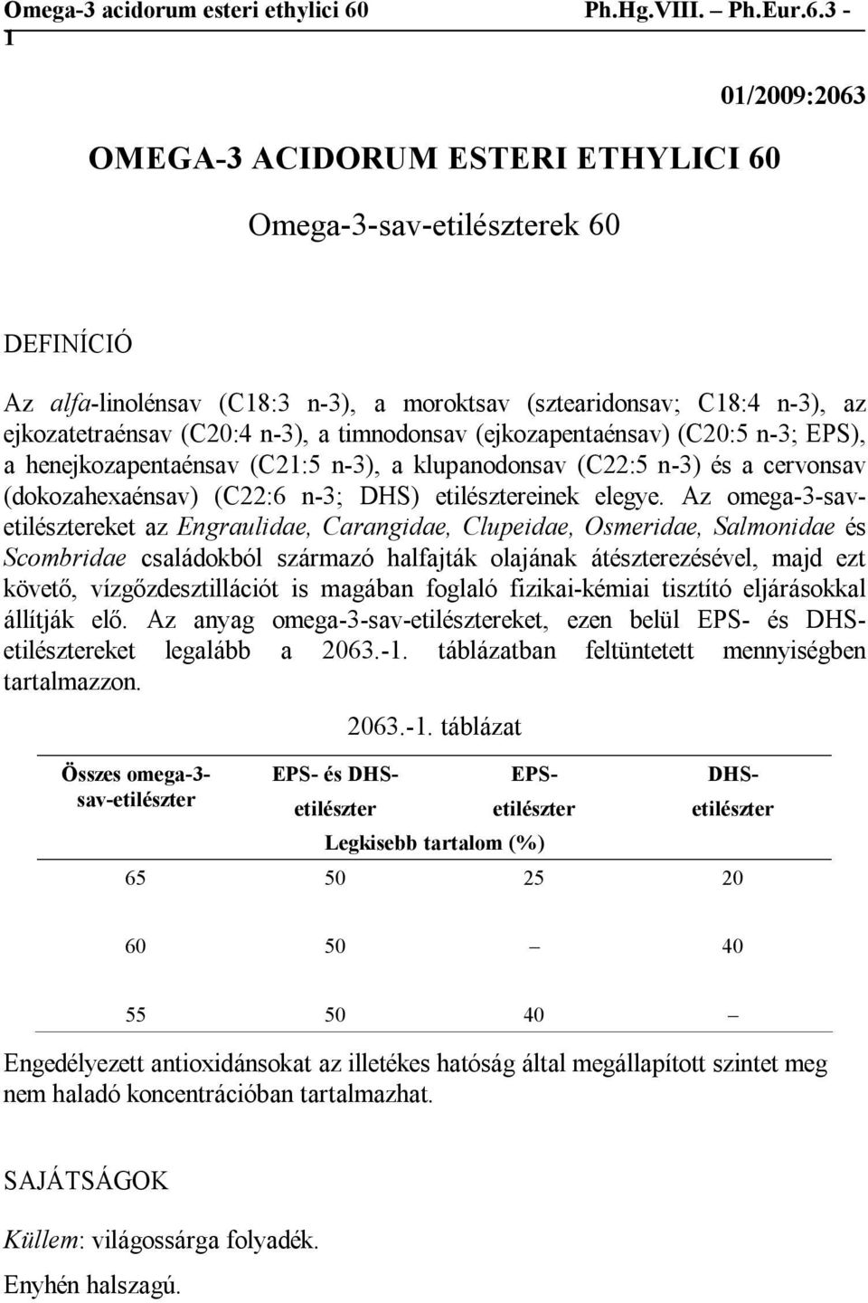 Az omega-3-savetilésztereket az Engraulidae, Carangidae, Clupeidae, Osmeridae, Salmonidae és Scombridae családokból származó halfajták olajának átészterezésével, majd ezt követő, vízgőzdesztillációt