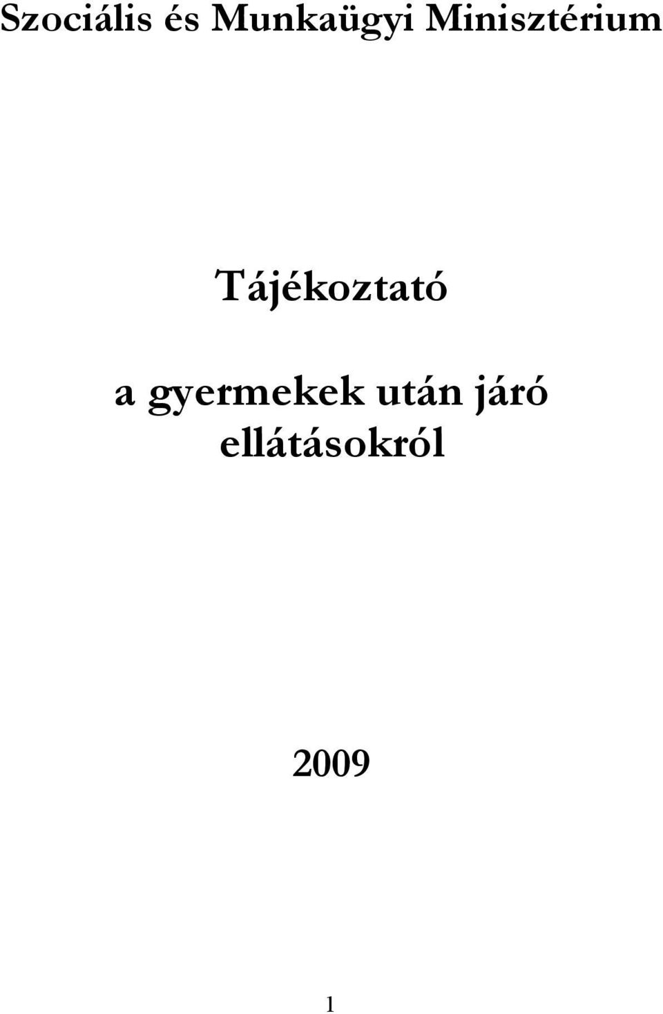 Tájékoztató a