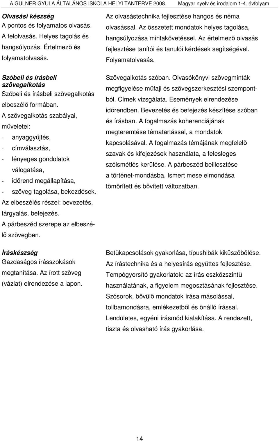 A szövegalkotás szabályai, mőveletei: - anyaggyőjtés, - címválasztás, - lényeges gondolatok válogatása, - idırend megállapítása, - szöveg tagolása, bekezdések.