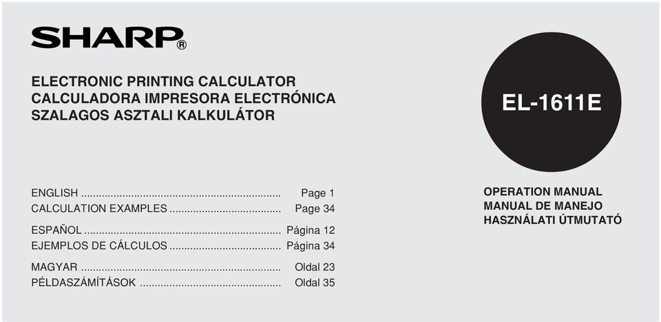 .. Page 34 ESPAÑOL... Página 12 EJEMPLOS DE CÁLCULOS.