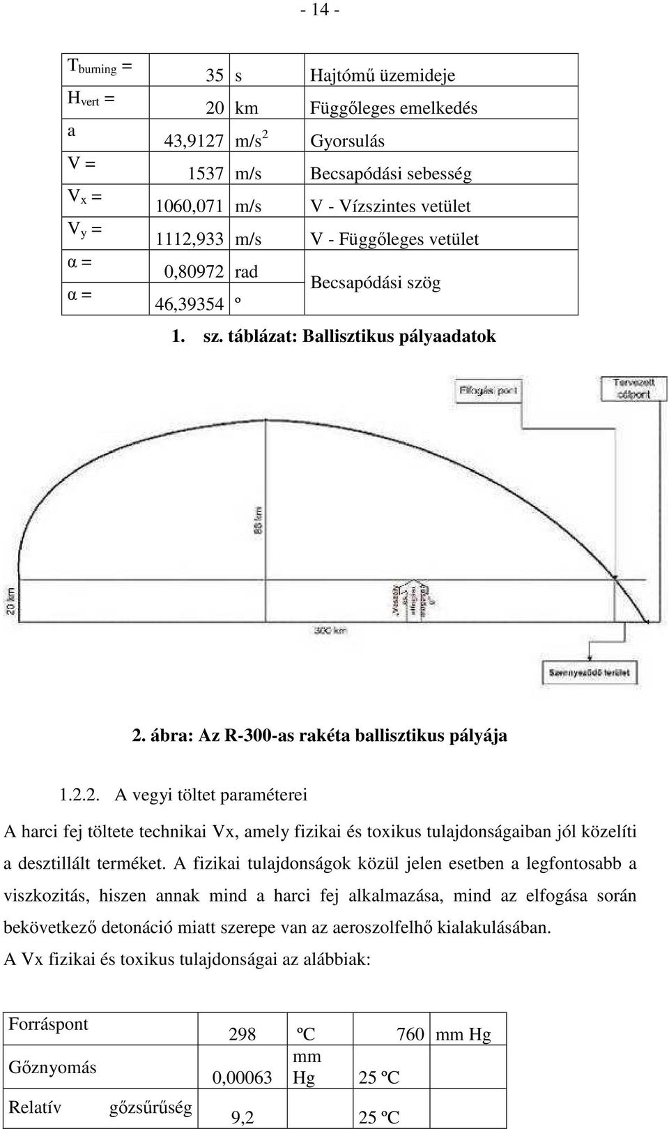 A fizikai tulajdonságok közül jelen esetben a legfontosabb a viszkozitás, hiszen annak mind a harci fej alkalmazása, mind az elfogása során bekövetkezı detonáció miatt szerepe van az aeroszolfelhı