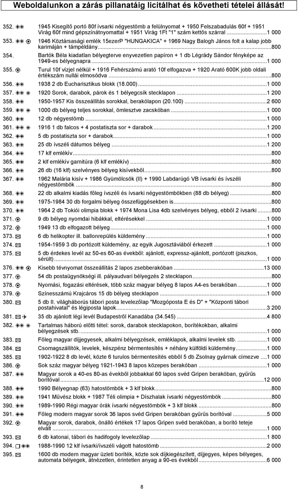 1946 Köztársasági emlék 15ezerP "HUNGAKICA" + 1969 Nagy Balogh János folt a kalap jobb karimáján + támpéldány...800 354.