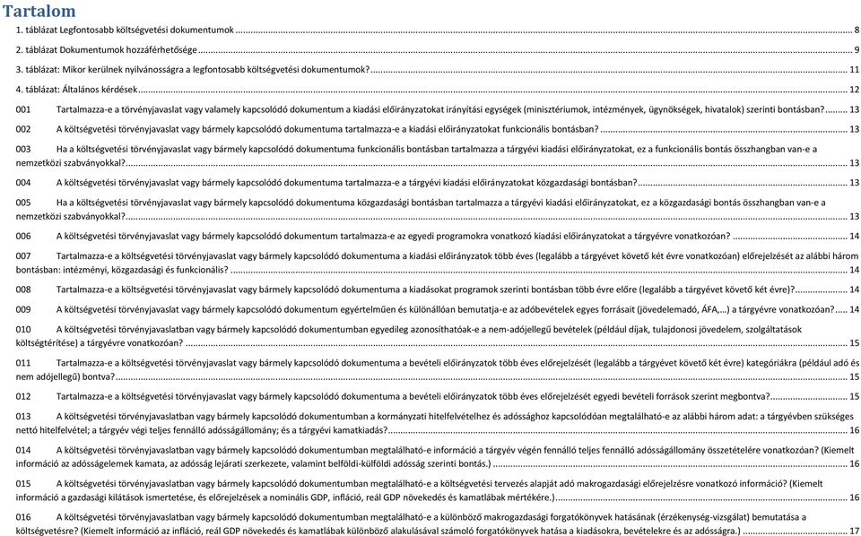 .. 12 001 Tartalmazza-e a törvényjavaslat vagy valamely kapcsolódó dokumentum a kiadási előirányzatokat irányítási egységek (minisztériumok, intézmények, ügynökségek, hivatalok) szerinti bontásban?