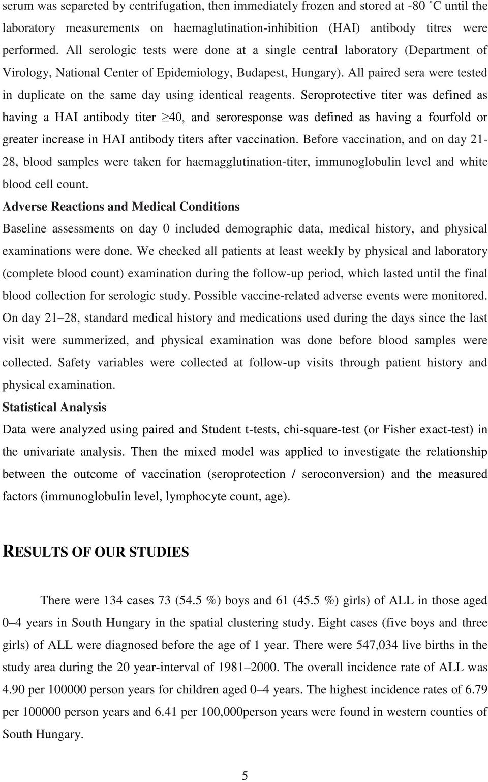 All paired sera were tested in duplicate on the same day using identical reagents.