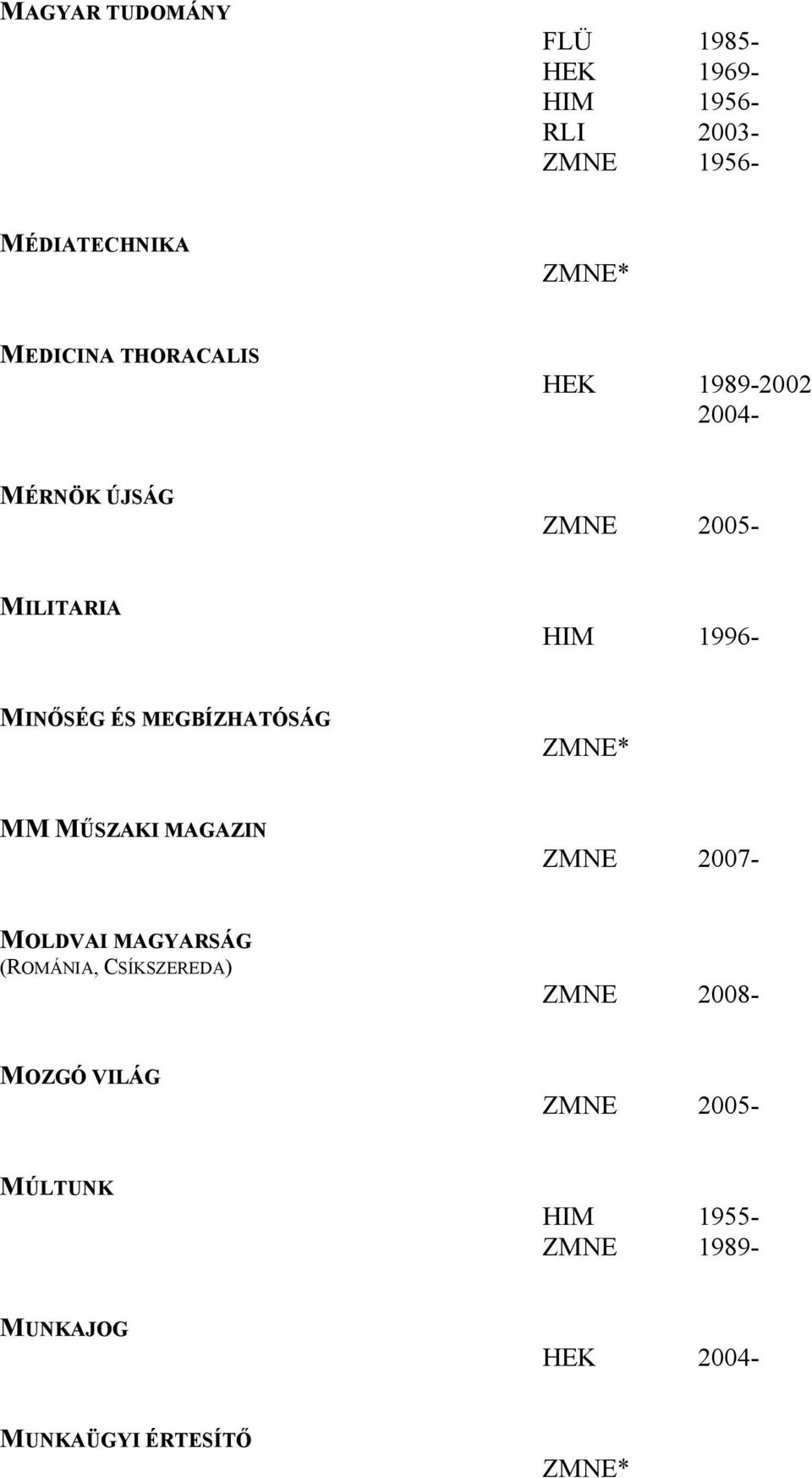 ÉS MEGBÍZHATÓSÁG MM MŰSZAKI MAGAZIN ZMNE 2007- MOLDVAI MAGYARSÁG (ROMÁNIA,