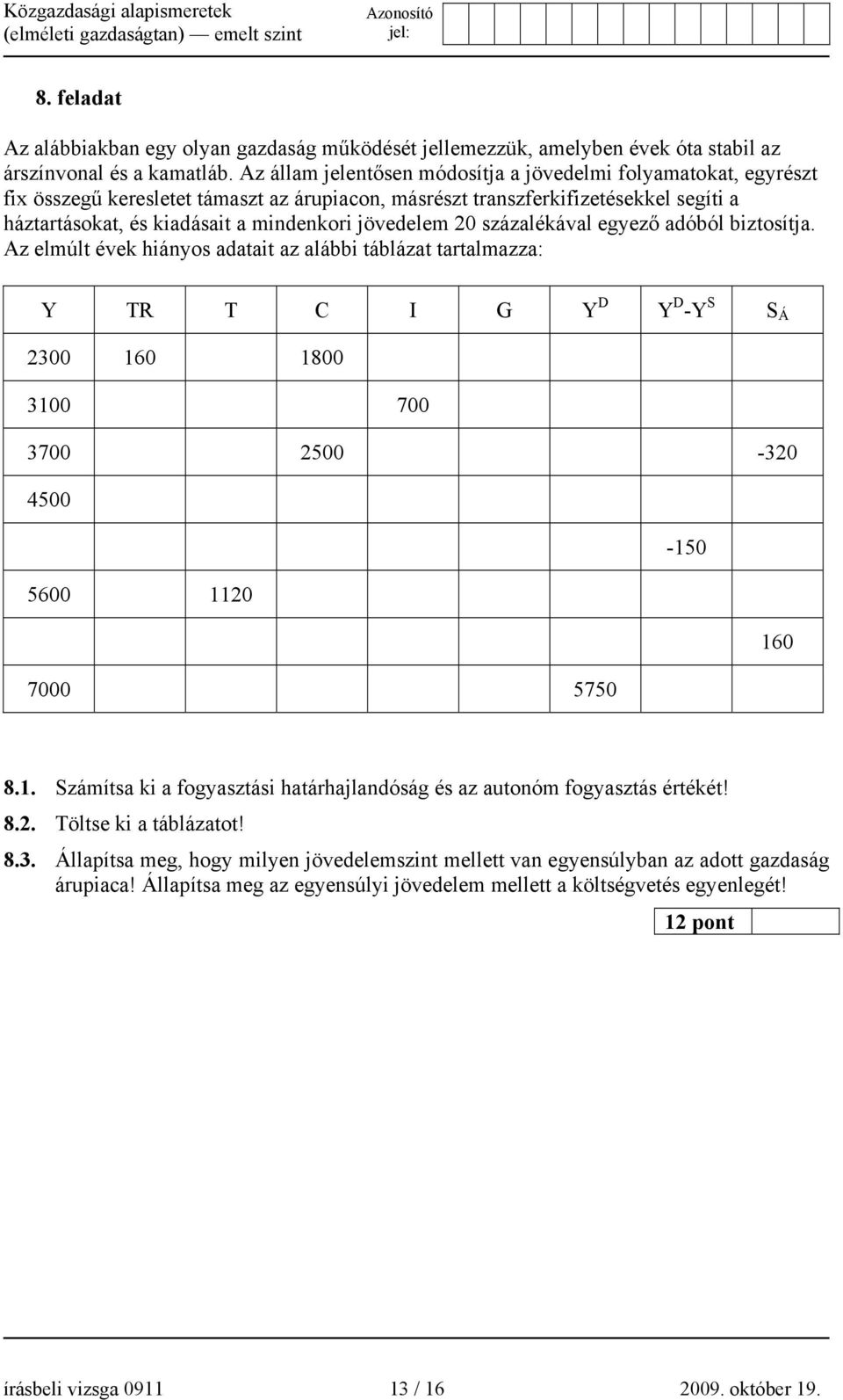 jövedelem 20 százalékával egyező adóból biztosítja.