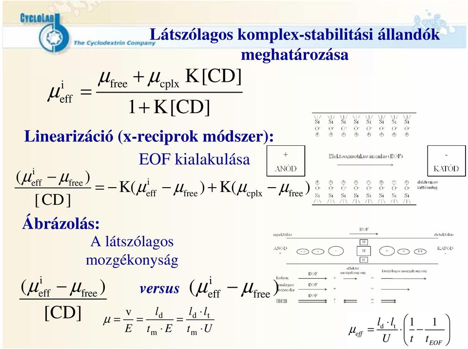 eff µ free ) i = K( µ eff µ free ) + K( µ cplx µ free ) [CD] Ábrázolás: A látszólagos